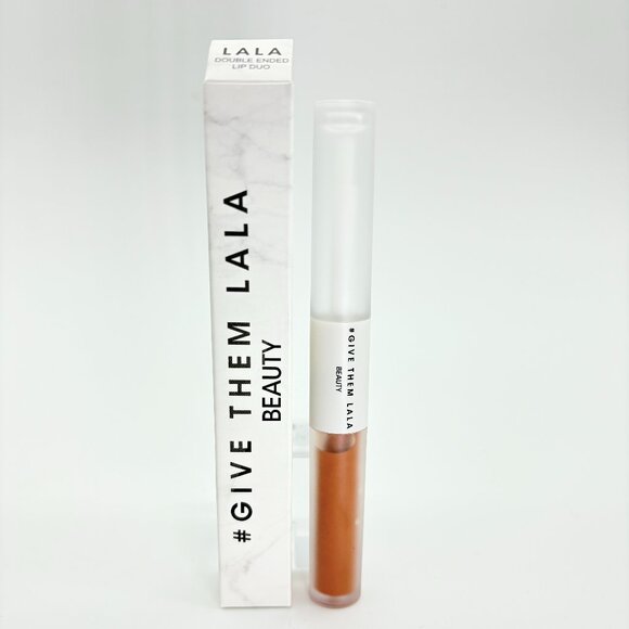 Give Them LALA Beauty Double Ended Liquid Lipstick & Gloss Duo BIRTHDAY SUIT - Picture 1 of 2